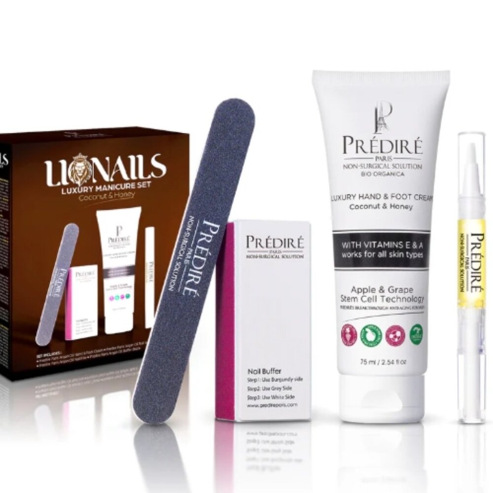 Lionails Luxury Manicure Set | Coconut and Honey 4-Piece Set